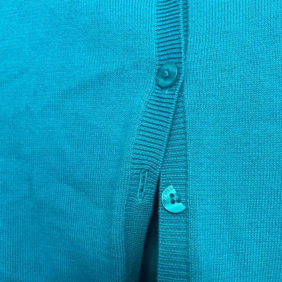 Small teal blue cardigan - Picture 5 of 5